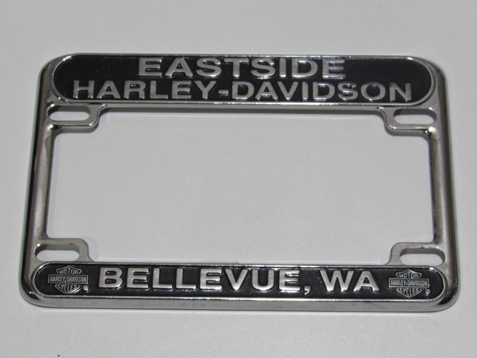 VTG Eastside Harley-Davidson Bellevue WA Metal Motorcycle License Plate Frame HD