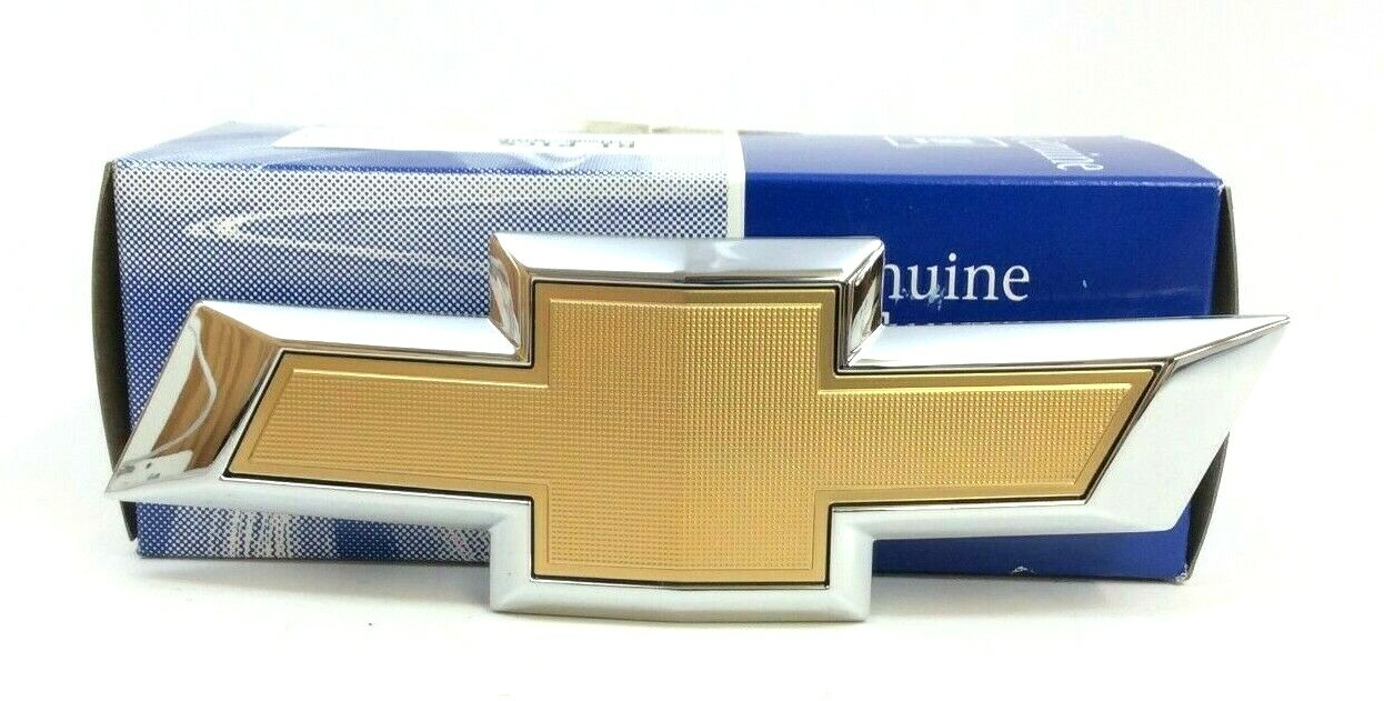 Chevrolet Trax Blazer Bowtie front grille gold chrome Emblem new OEM 42353809