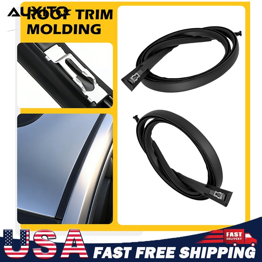 Left Right Side Roof Molding Trim Rubber Strip For Honda Fit 09-14 74316-TF0-003
