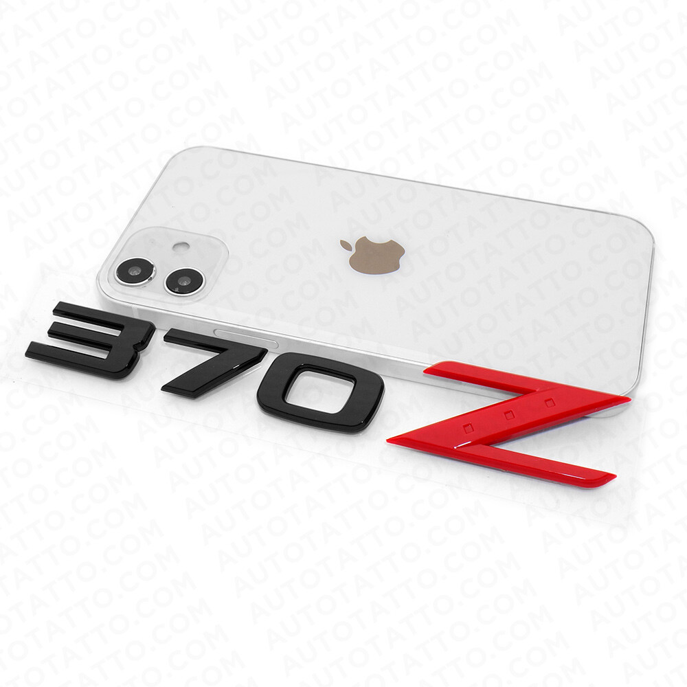 For Nissan 370Z Nismo Rear Bumper Trunk Letter Emblem Badge Sport Black Red