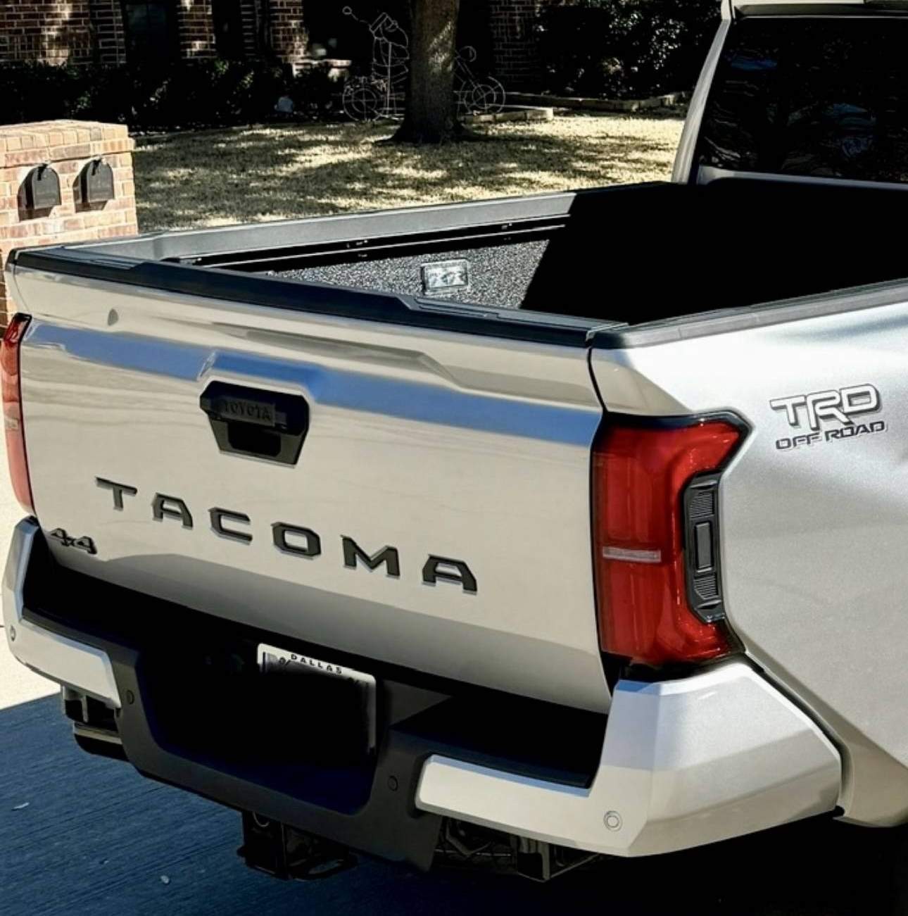 Matte Black Finish 3D Raised Tailgate Letter Pieces For 2024-up Toyota Tacoma
