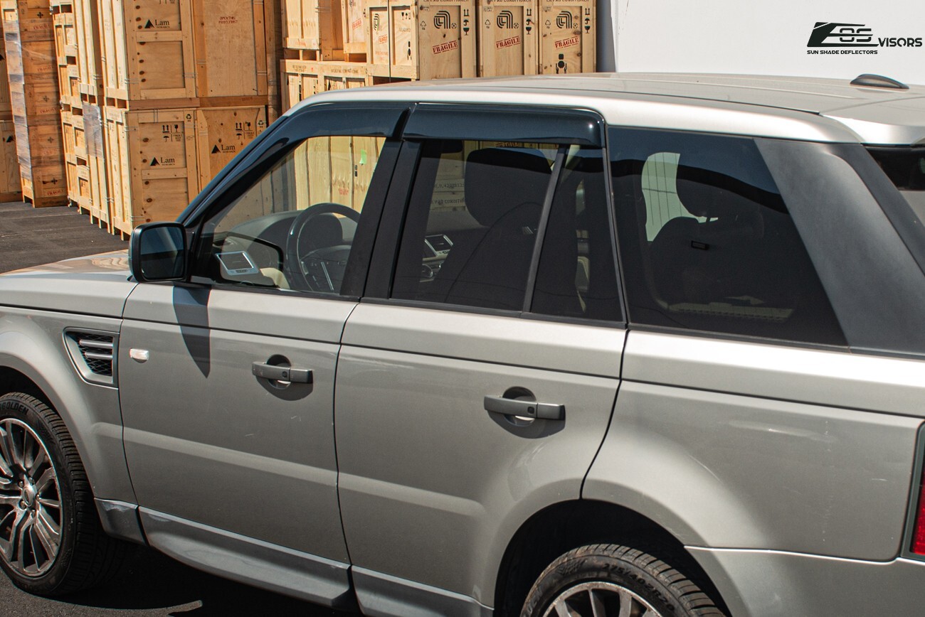 EOS Visors For 06-13 Range Rover Sport Smoke Tinted Side Vent Window Rain Guards