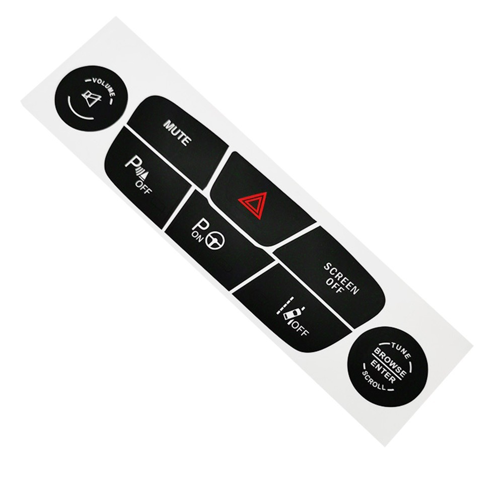 Vinyl AC Button Decal Sticker Compatible with For Jeep Compass 2017-2021