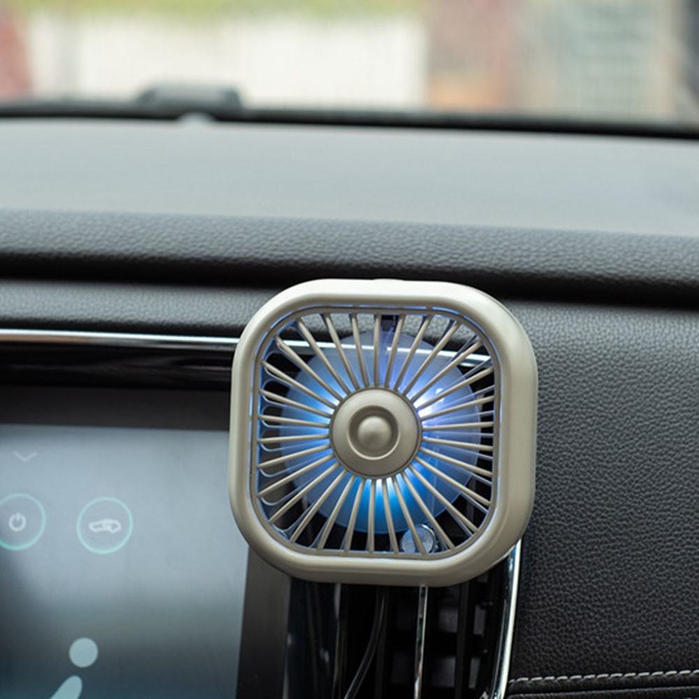 Car Air Vent Clip USB Fan with Quiet Operation and Adjustable 3 Speed Cooling