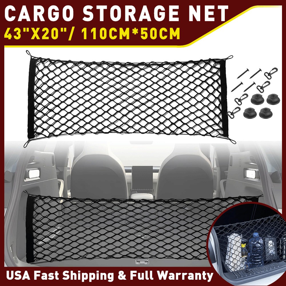 Universal Cargo Trunk Net Storage Organizer SUV Car Envelope Style Universal