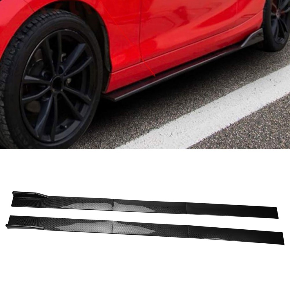For Toyota for RAV4 Carbon Fiber 86.6″ Side Skirt Extension Lip Rocker Panel US