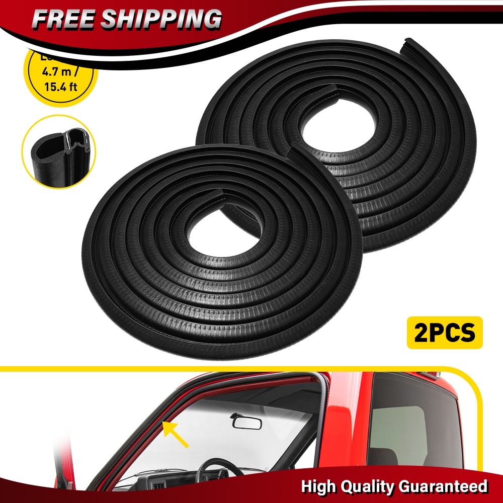 2X Rubber Door Weatherstrip Seals Set For Chevy GMC Suburban C/K 1500 2500 3500
