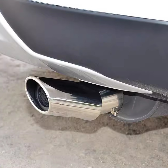 Stainless Steel Rear Round Exhaust Pipe Trim For NISSAN PATHFINDER 2022-2024