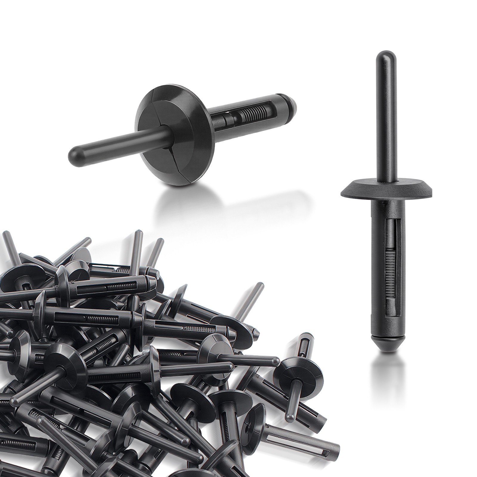 For Jeep Chrylser Dodge Nylon Blind Rivets 6500911 14063981 N803043S (Set of 50)