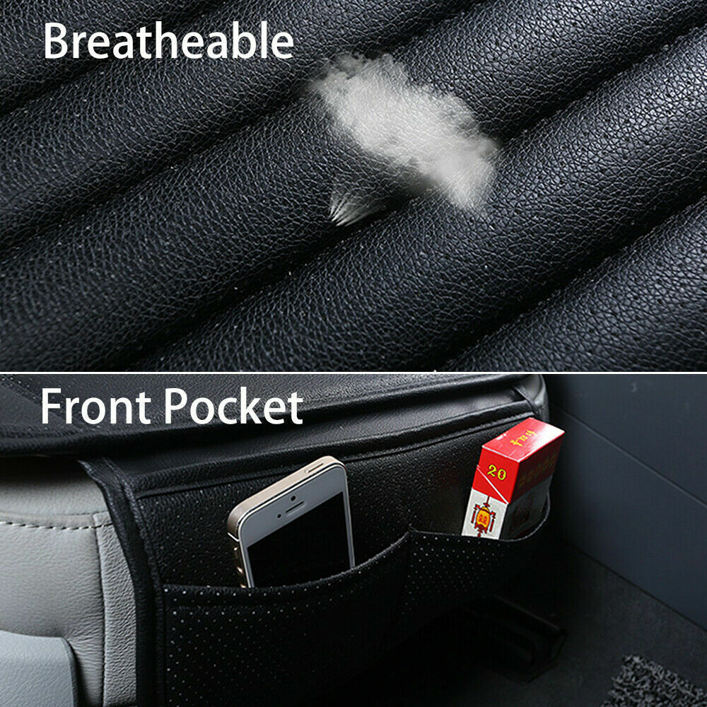 PU Leather Car Auto Cover Seat Deluxe Protector Cushion Suv Truck Front Covers