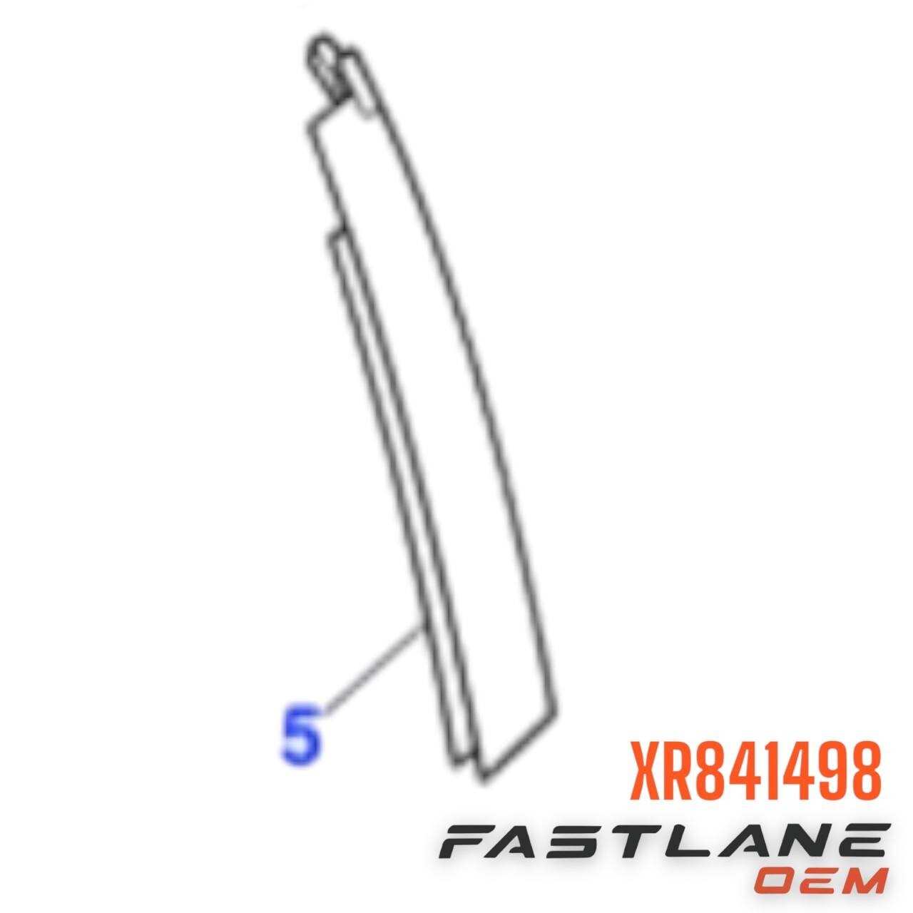 2003-2008 JAGUAR S-TYPE DOOR APPLIQUE, LH NEW OEM XR841498
