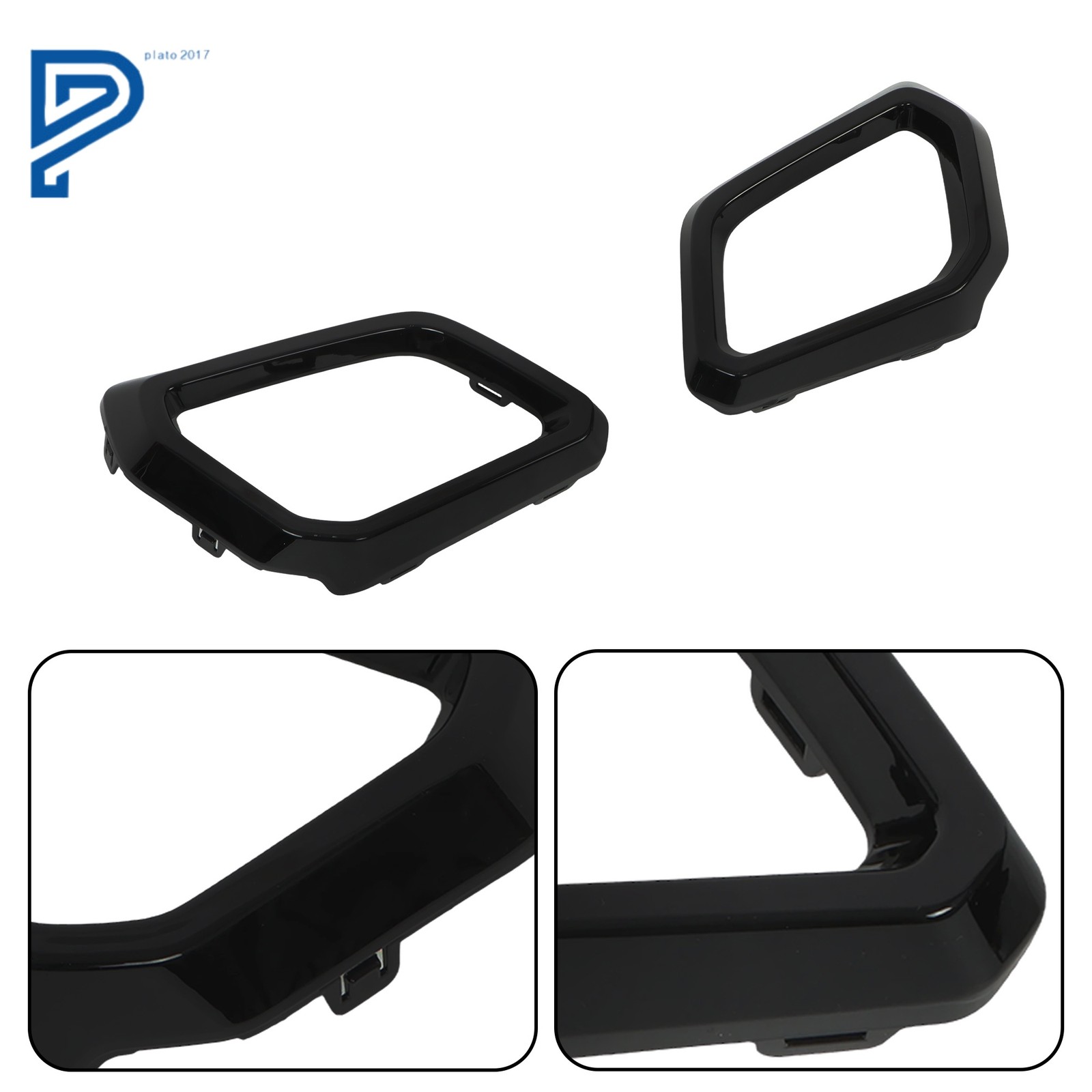 Front Left & Right Side Bumper Trim Molding Gloss Black For Honda CR-V 2023-2025