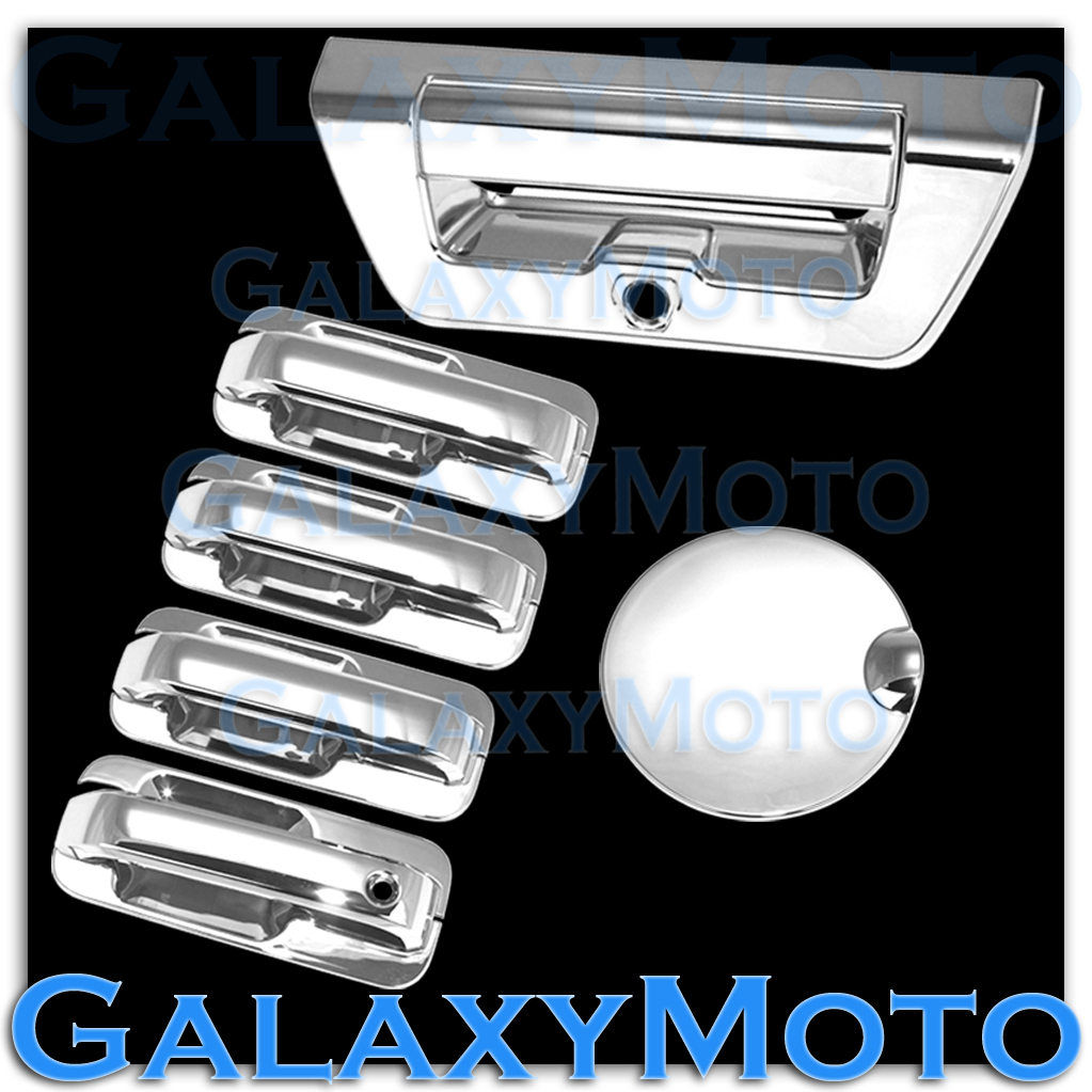2015-2016 FORD F150 Chrome 4 Door handle+Back Plate+Tailgate+Camera HO+Gas Cover