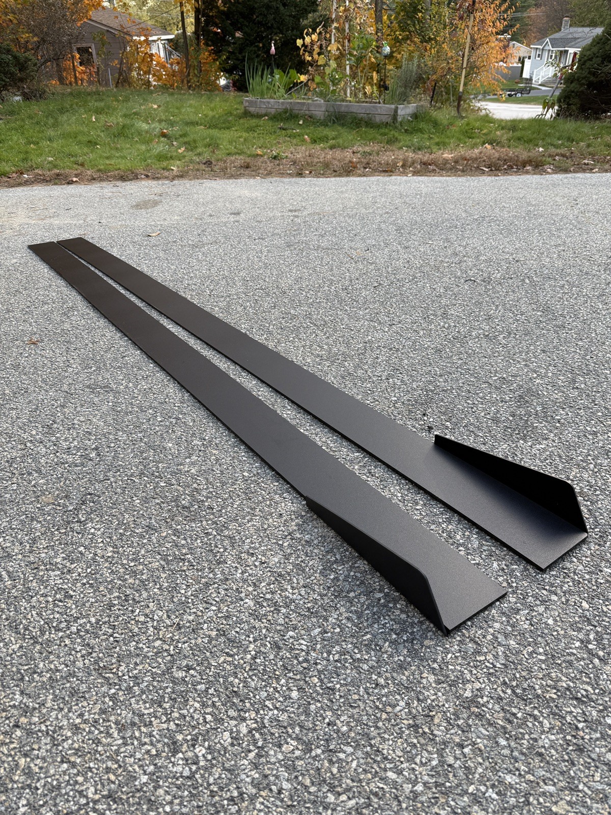 Universal Side Skirt Extensions With Fin 85”x4.5x.25 IMPACT/WARP/HEAT RESISTANT