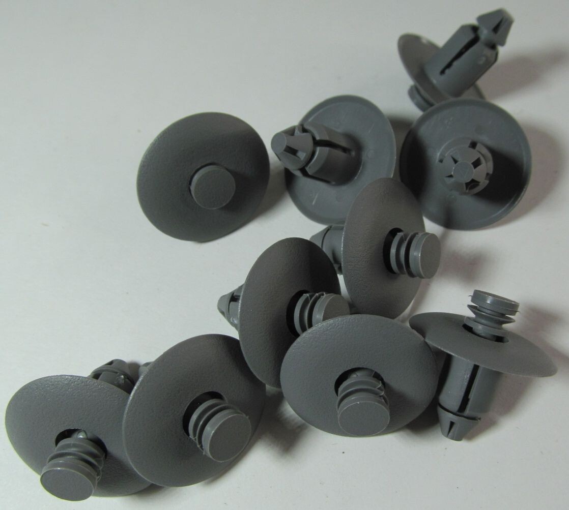 10 GRAY DOOR TRIM PANEL 22mm PUSH CLIPS OEM CHRYSLER/ DODGE/CHARGER/300/MAGNUM
