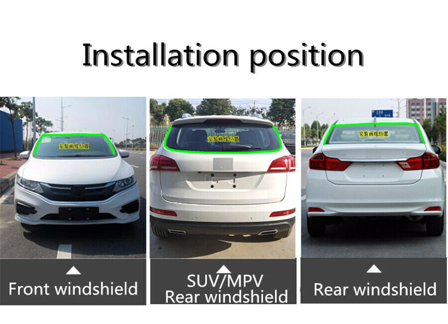 Car Front Rear Windshield Roof Edge Strip Rubber Dustproof Soundproof Waterproof