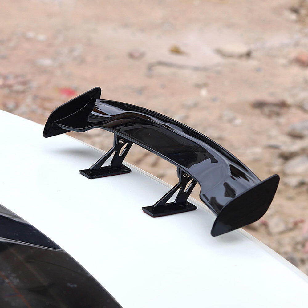 1x Mini Car Rear Trunk Tail Spoiler Wing Sticker Exterior Decoration Accessories