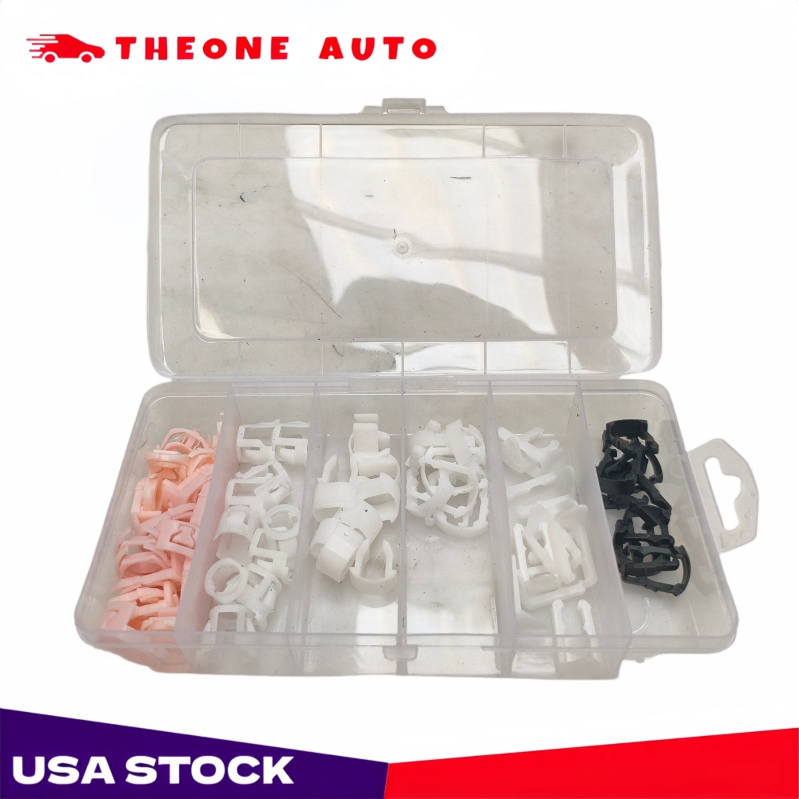Fuel Line Retainer Clip 7 Size 3/8 5/16 For Ford Package of 70 Pieces New
