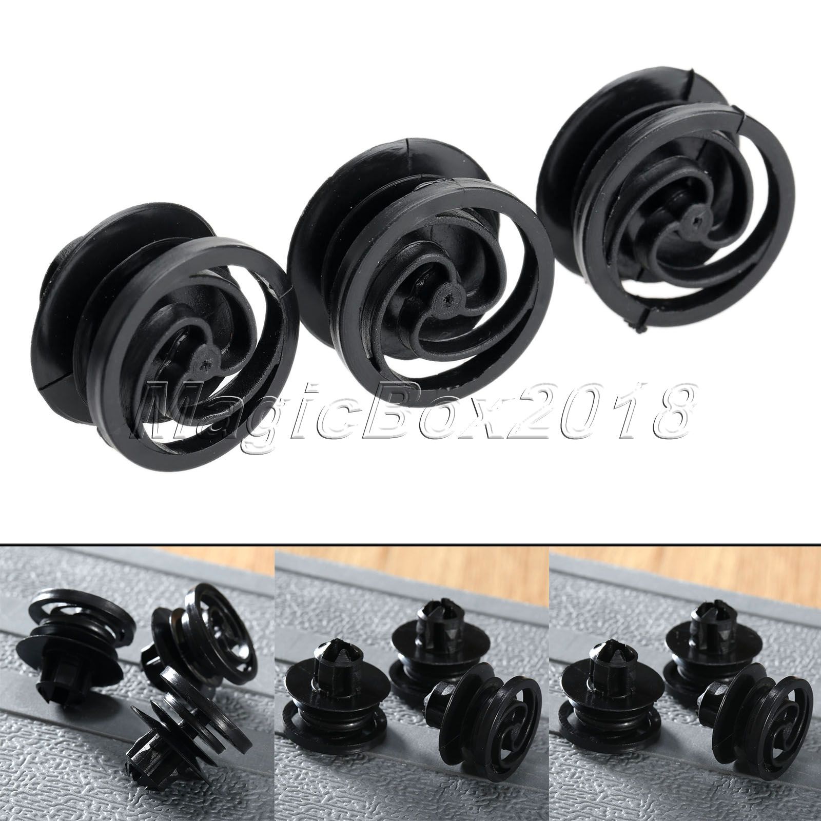 50pc Plastic Car Door Trim Panel Rivet Fastener Retainer Clips For Car Auto