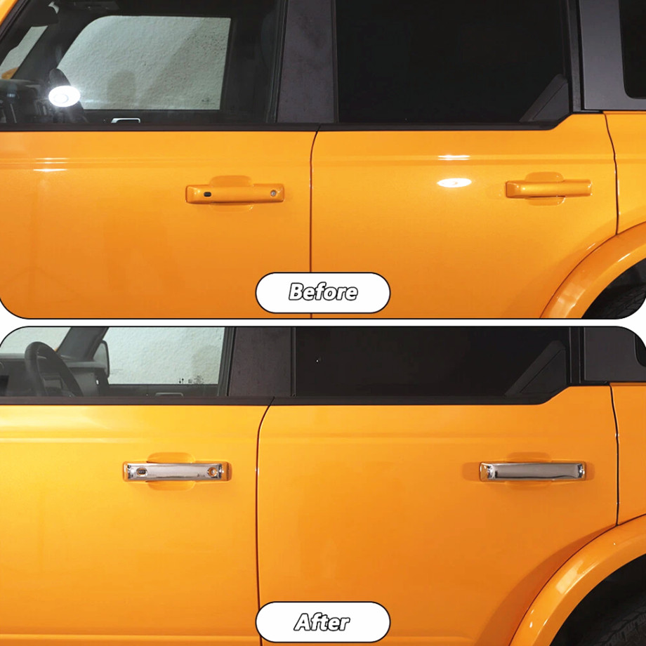 For Ford Bronco 2021-2026 ABS Chrome Exterior Side Door Handles Cover Trim 5PCS