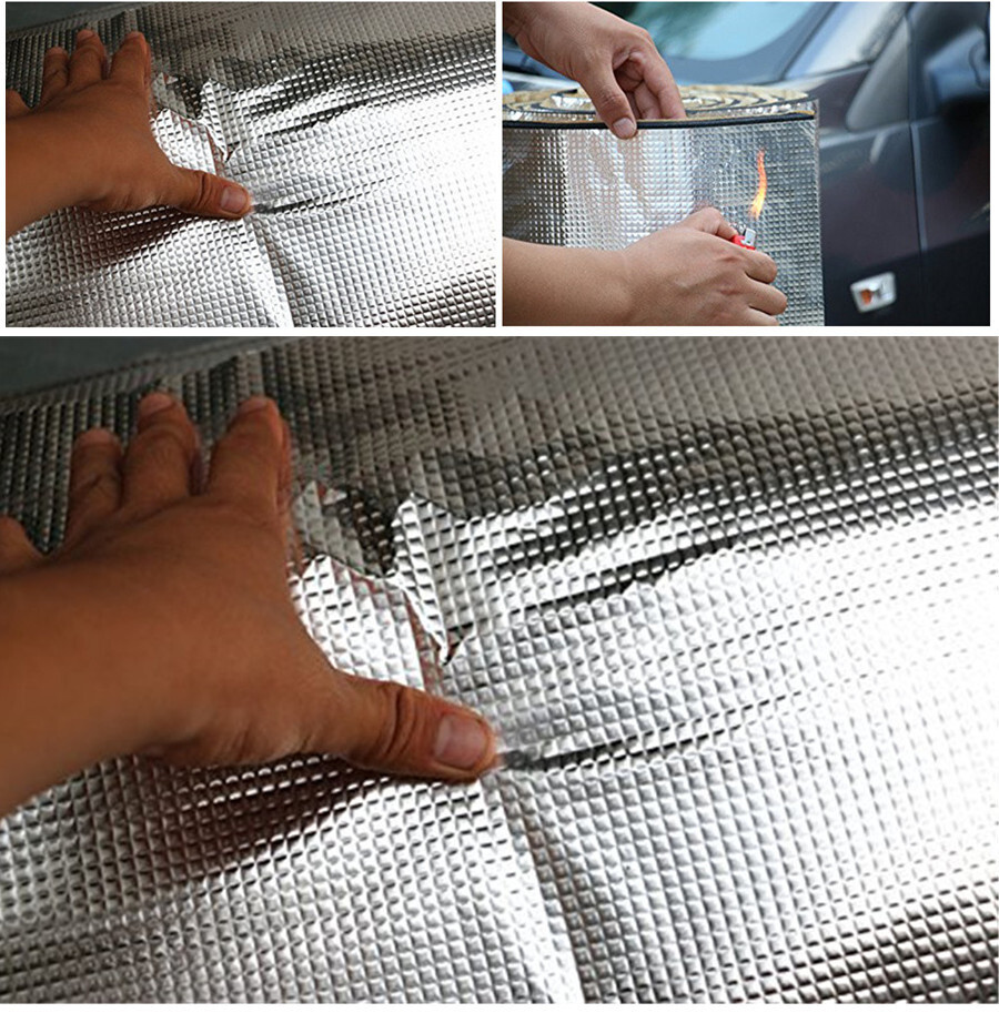 5MM Insulation Fireproof Sound Cotton Pad Soundproof Mat For Car Hood Engine