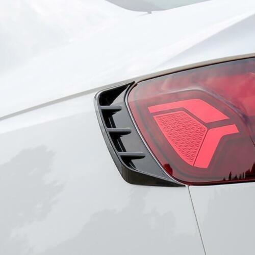 ABS Gloss Black External Rear Lamp Taillight Strip Trim For Audi A4 A5 2017-2021