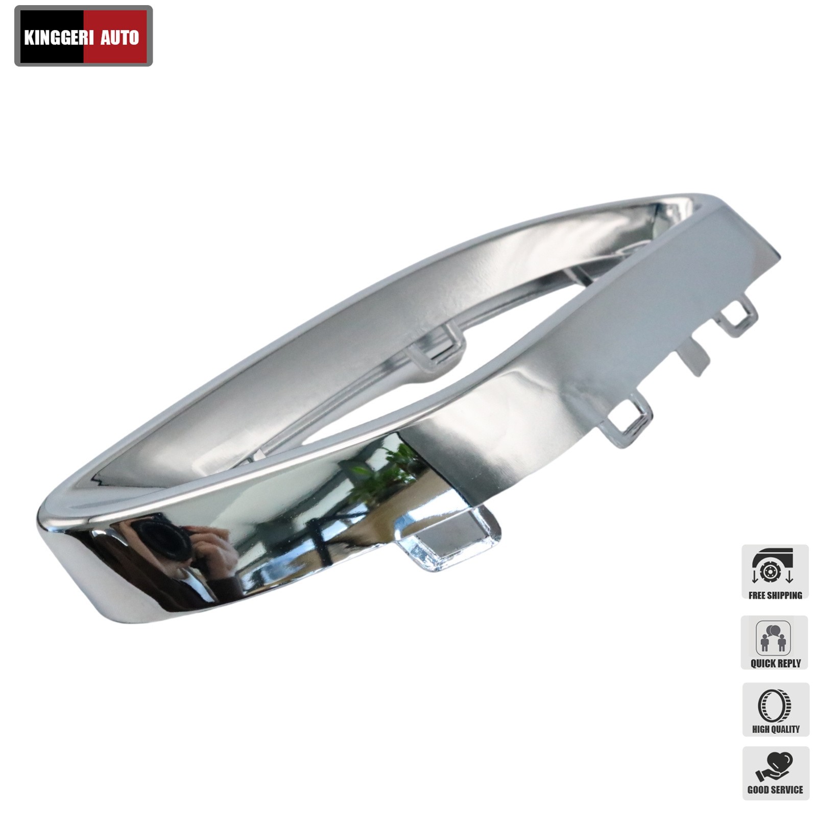 LH+RH Bumper Trim Chrome For Mercedes-Benz 2019-2022 A220 2018 E400 2021 E350 US