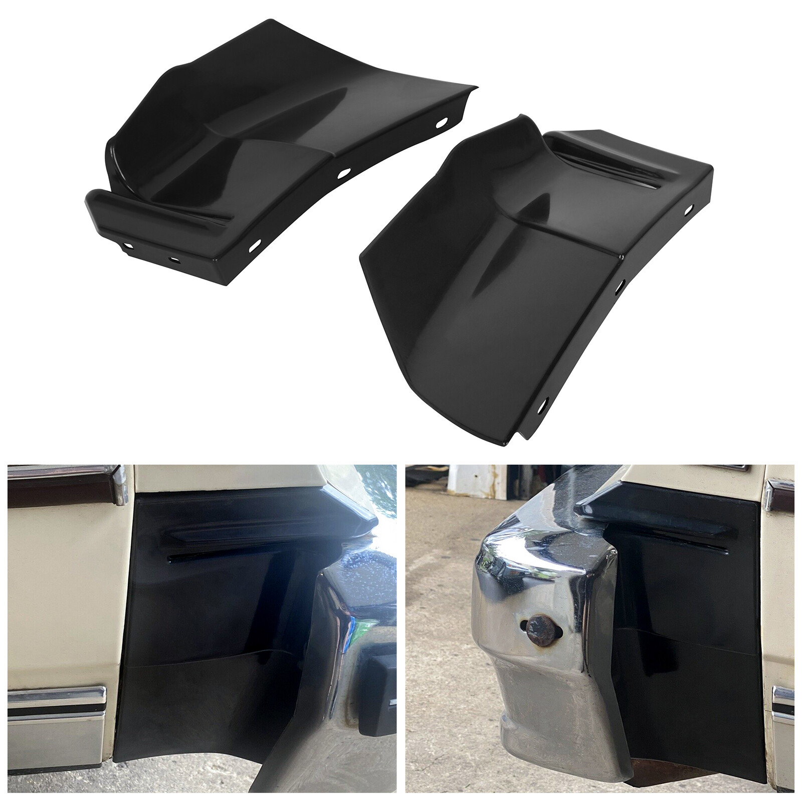 For 1980-1985 Chevrolet Caprice / Impala Rear 1/4 Panel Bumper Fillers