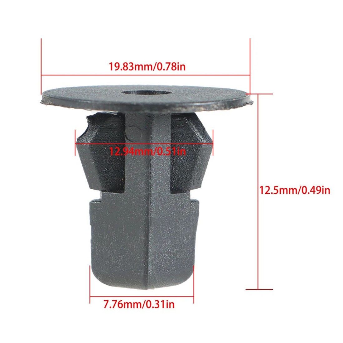 100 Pcs Car Fastener Clips Bumper Inner Fender Rivets Push 8×8.2mm For Toyota