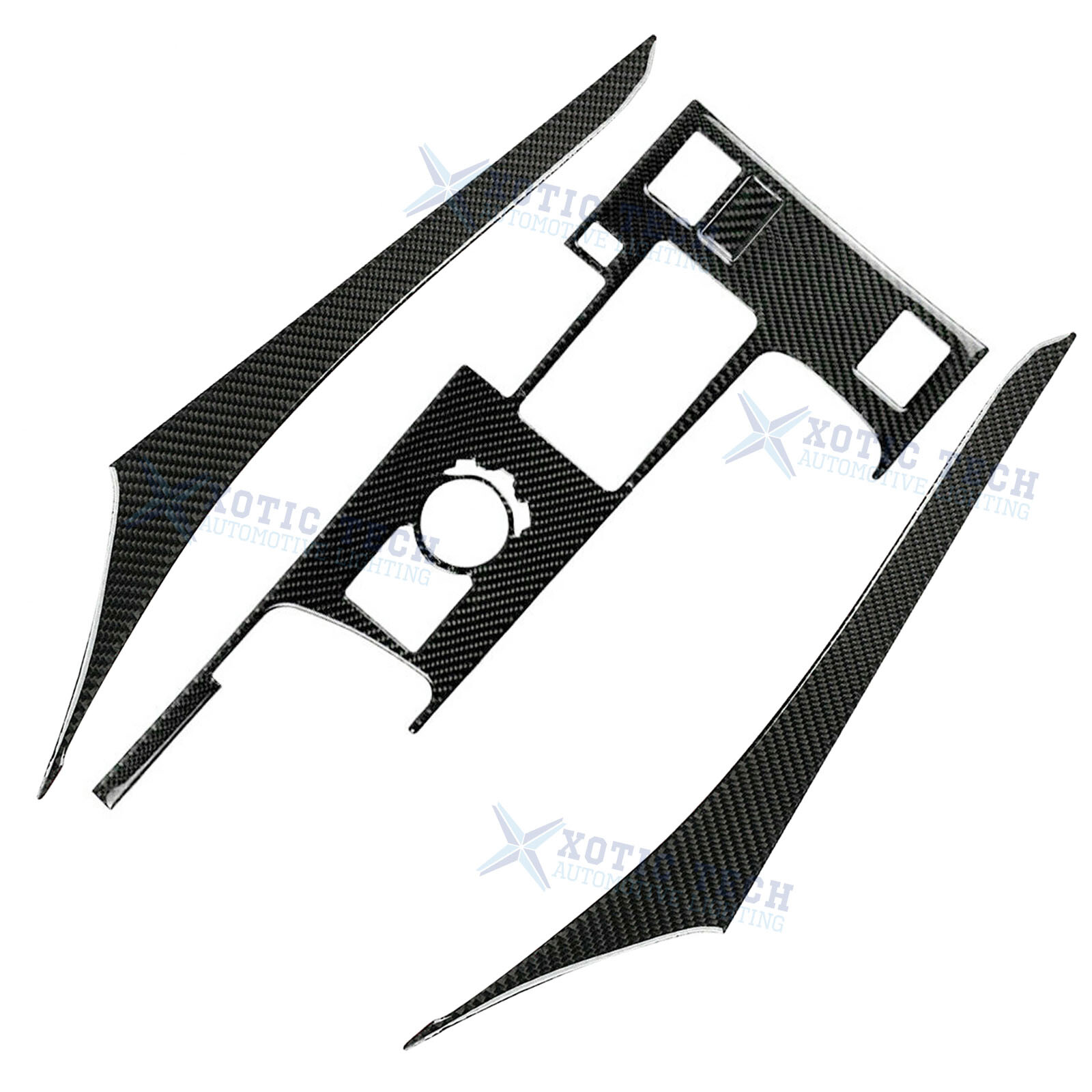 Carbon Fiber Gear Shift Box Panel + Side Cover Trims For Lexus IS250 2014 2015