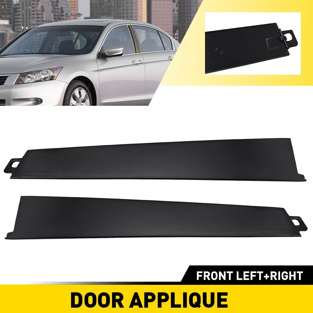 For Honda Accord 2008-2013 Front Passenger Driver Door Pillar Molding Pair