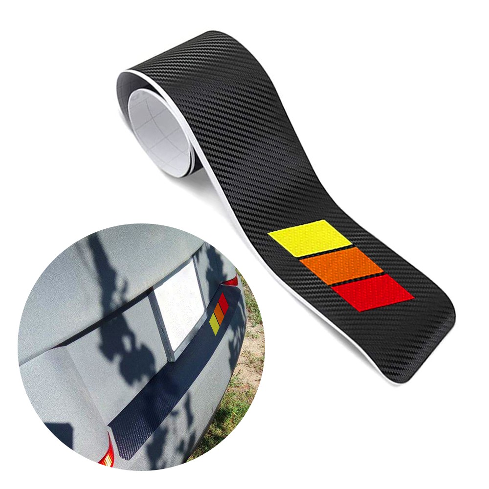 Trim Cover Black Rubber Rear Bumper Protector Trunk Sill Plate Cover Pad Guard