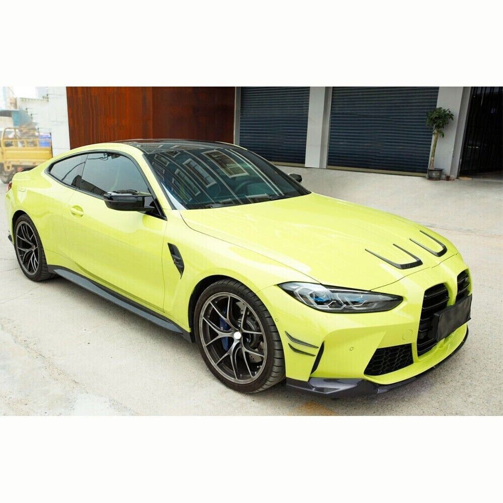 Dry Carbon Front Hood Vent Cover Trim For BMW G80 M3 G22 G82 M4 G83 M4 2021-2023