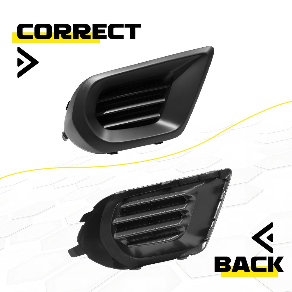 Pair Driver Passenger Side Fog Light Cover Bezel For 2014-2016 Subaru Forester