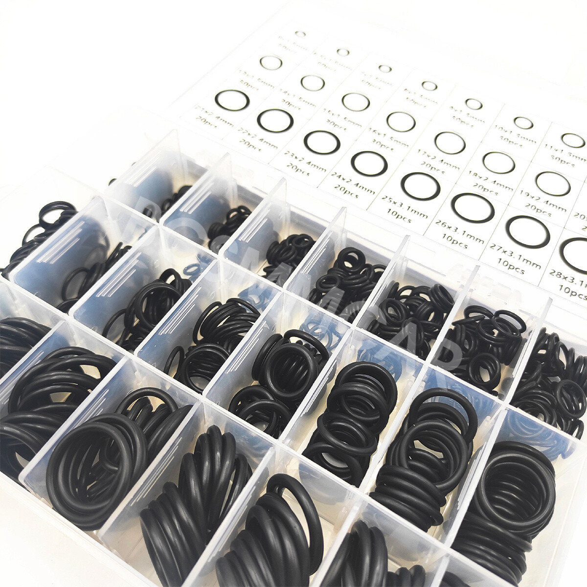 O-Ring Washer Assortment Kit Automotive O Ring Nitrile Silicone Rubber Set 800PC