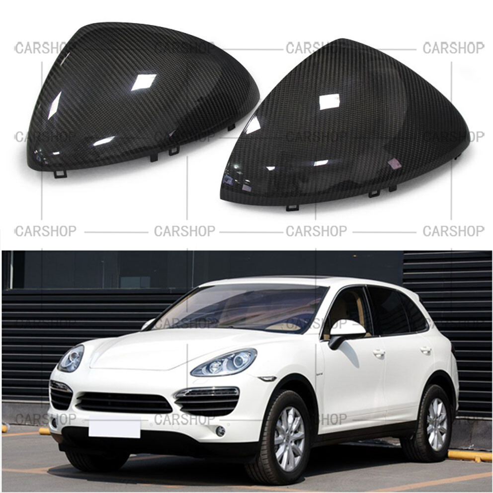 For Porsche Cayenne 958 2011-2014 Carbon Fiber Side View Mirror Cover Replace