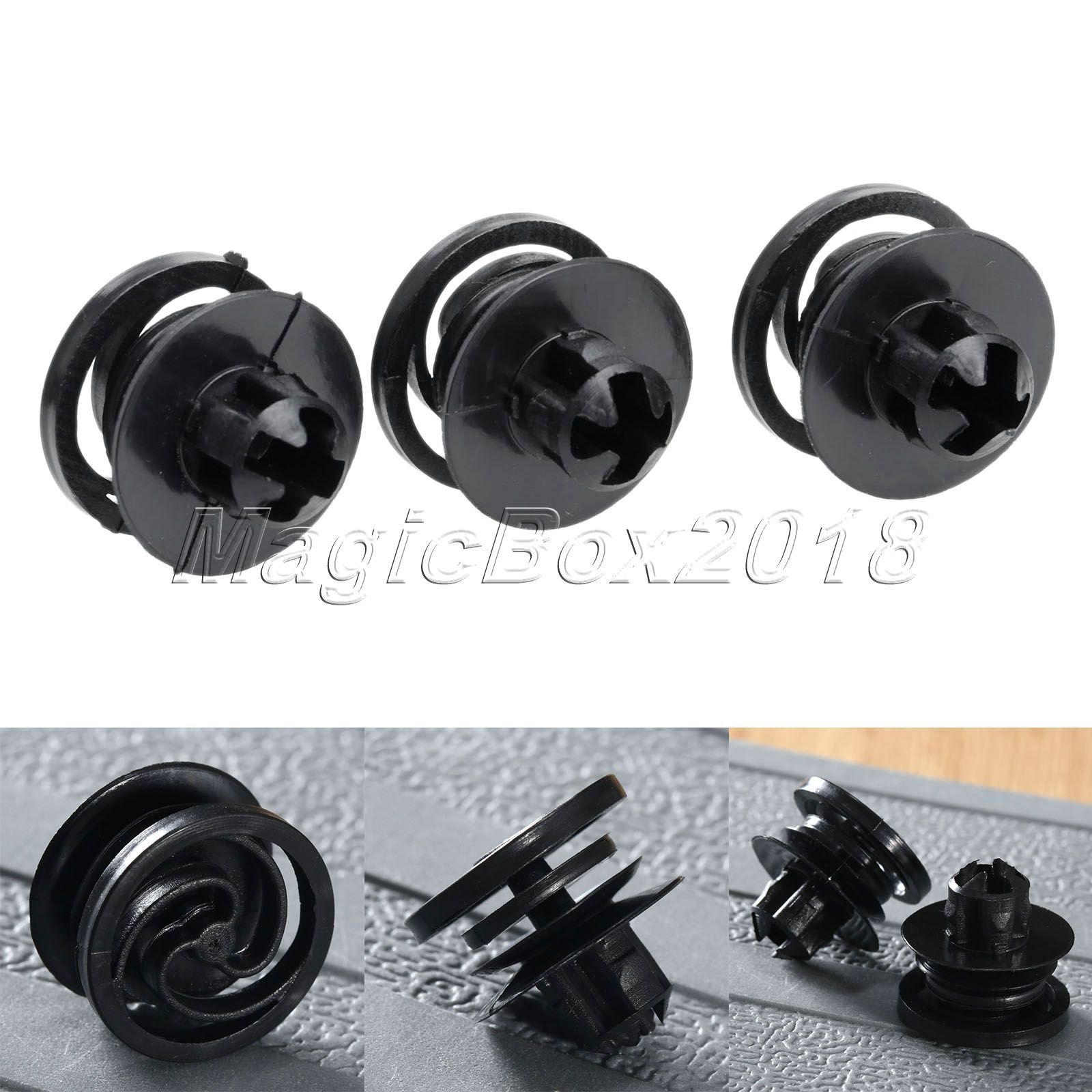 50pc Plastic Car Door Trim Panel Rivet Fastener Retainer Clips For Car Auto