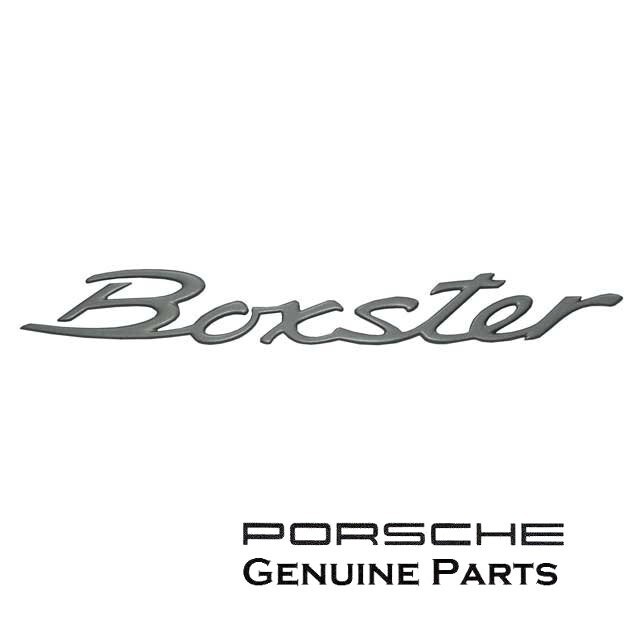 Porsche 986 Boxster S “Boxster” Rear Emblem (Titanium Finish) 986559237019A4