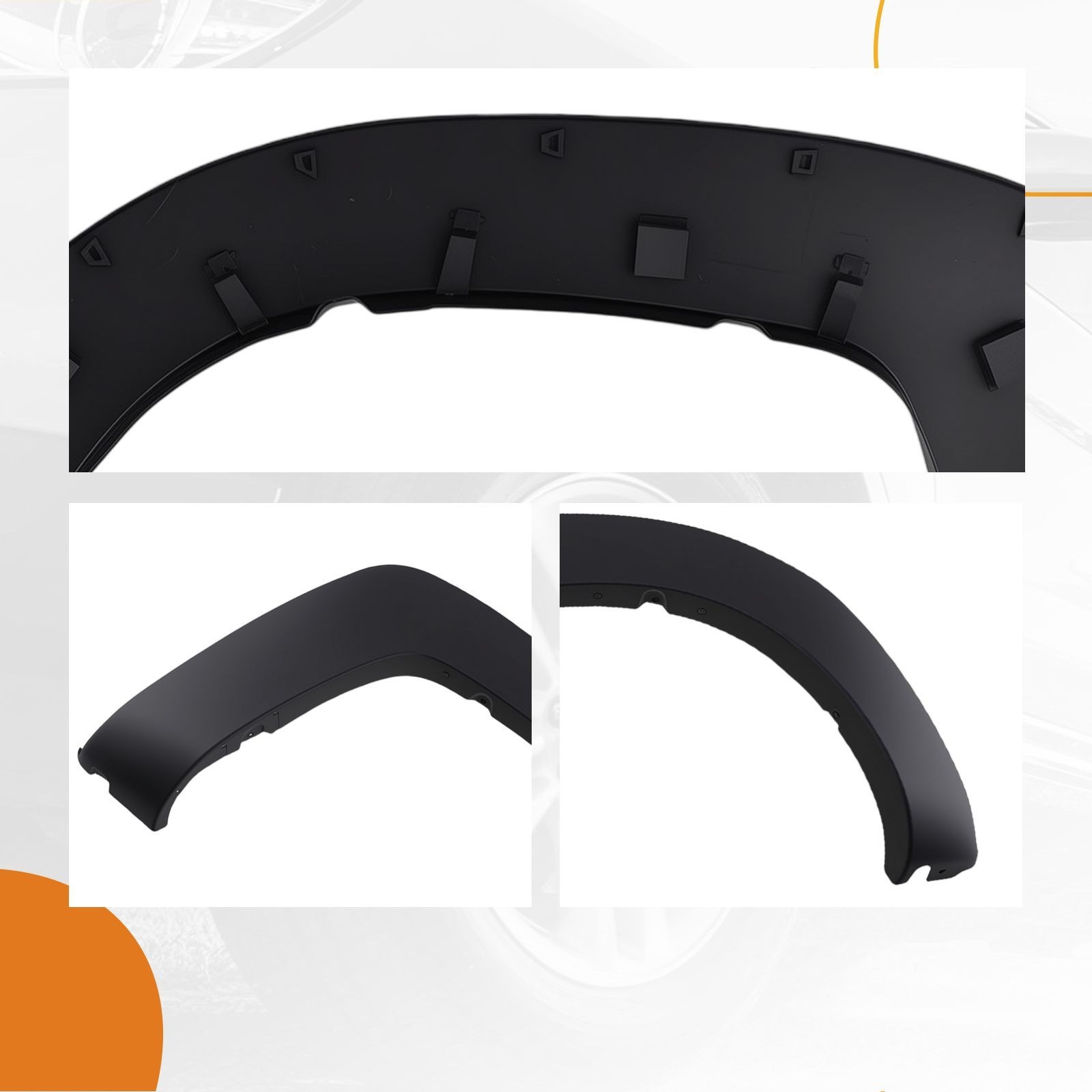 Rear Right Fender Flare Molding for Toyota Tacoma T Pro 2015 Black Plastic