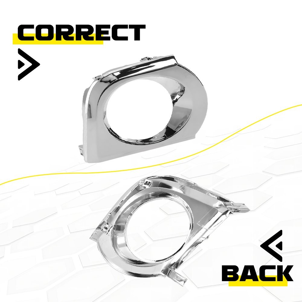 2Pcs Chrome Fog Light Frame Trims For Toyota 4Runner Limited 2010-2013 LH RH