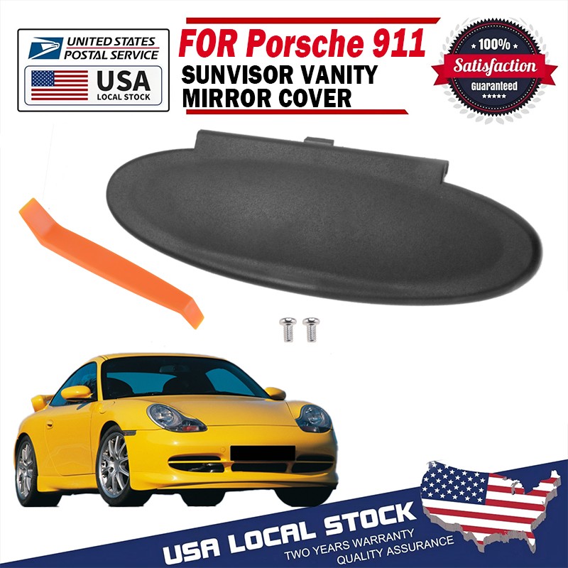Car Interior Sun Visor Mirror Cover For Porsche 911 996/997 Cayman 986/987 Turbo