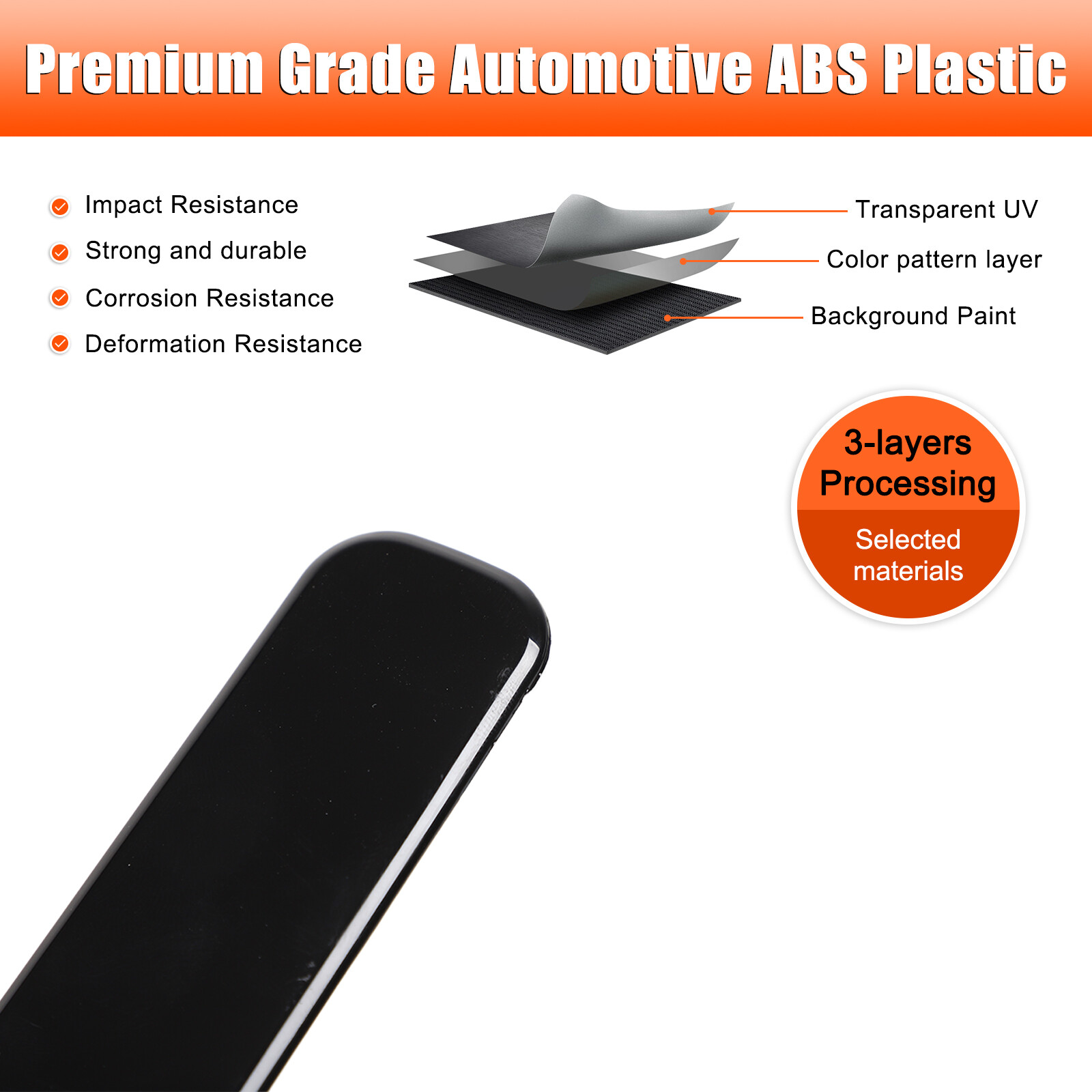 Gloss Black Side Door Handle Cover For Land Rover Range Rover Velar 2017-2025 4X
