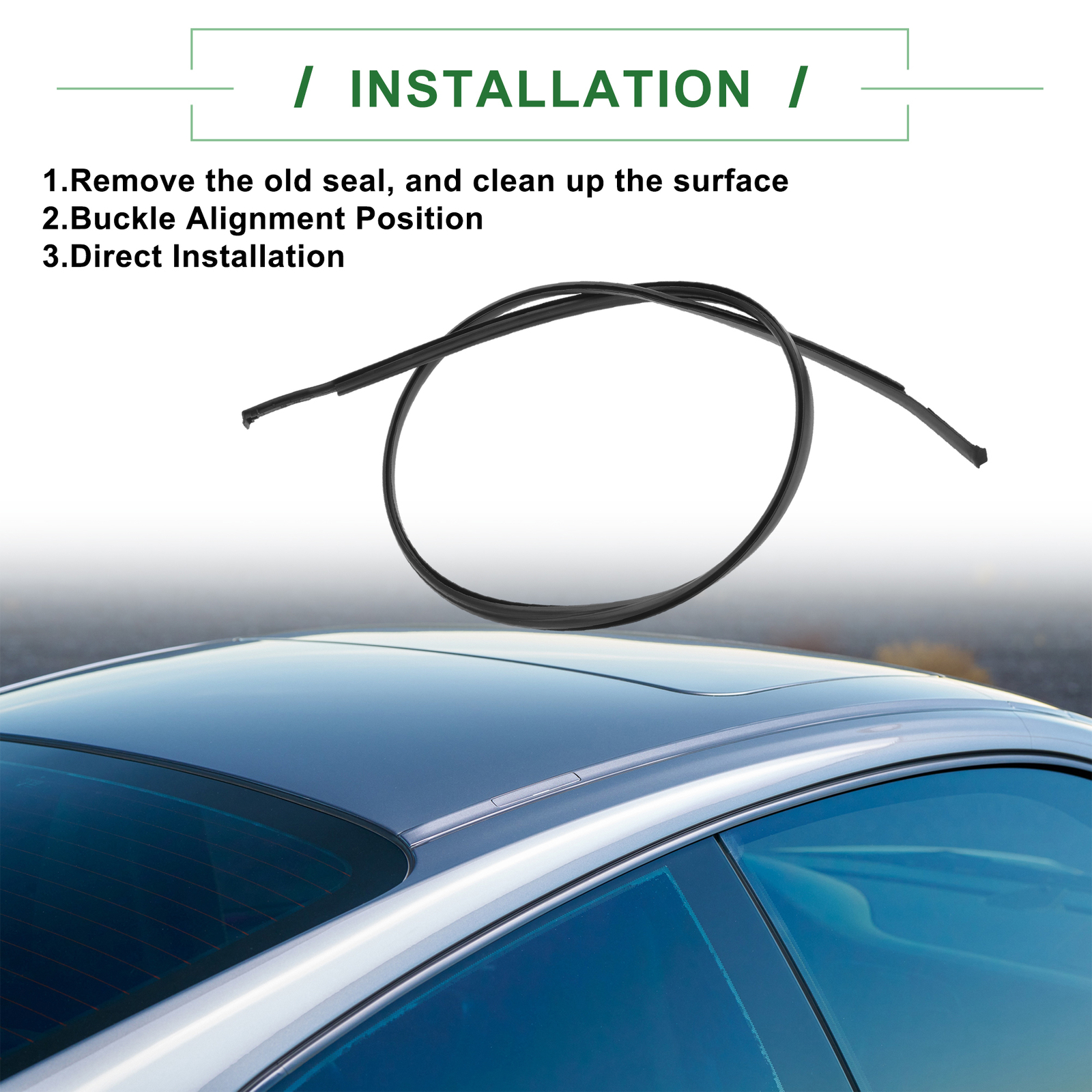 Piece of 1 Roof Sealing Strip Trim No.7555506130 fit for Toyota Camry 18-22