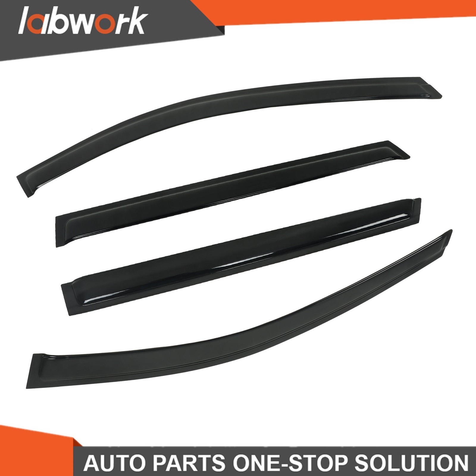 Labwork Window Visor Vent Sun Shade Rain Guard For Mazda CX-9 2016-2021 4PCS