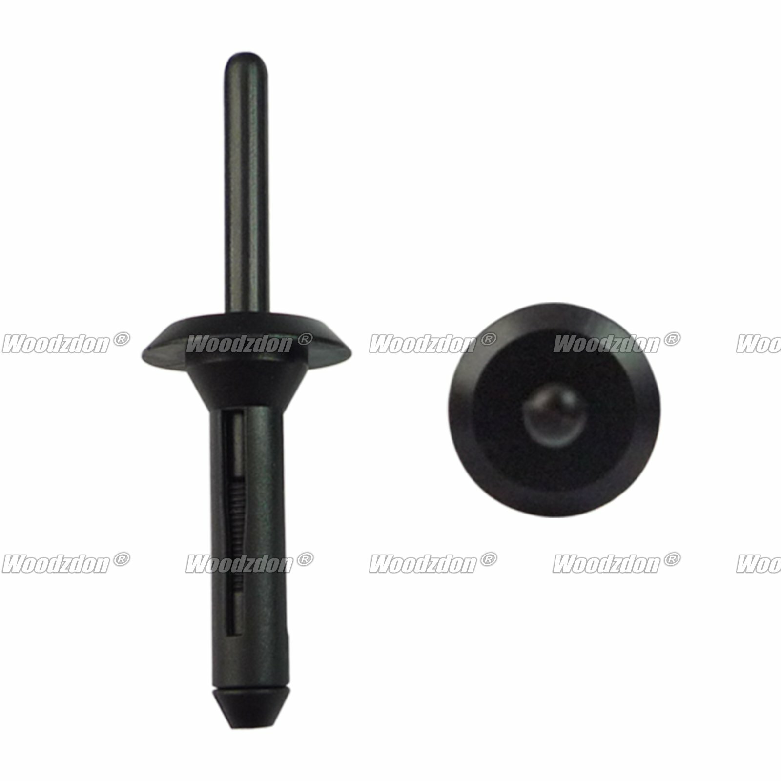50x Black Nylon Blind Rivet Clip 1/4″ Hole 3/64″-3/16″ Grip For Chrysler 6501509