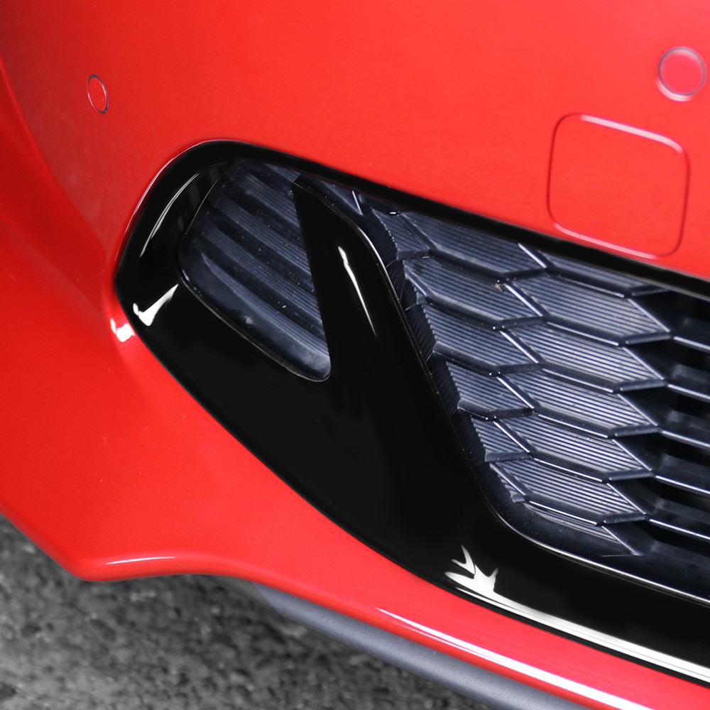 Black ABS radiator grille front grill trims protection frame for Kia Stinger CK