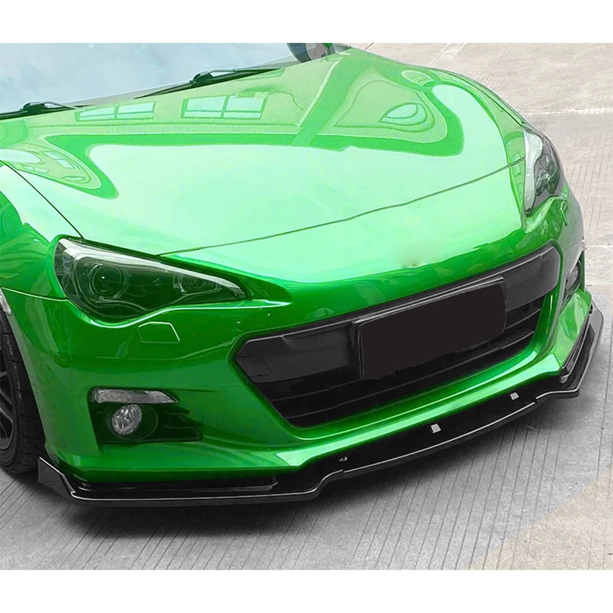 Front Bumper Splitter Lip Spoiler Fit For Subaru BRZ 2013-2016 Glossy Black ABS