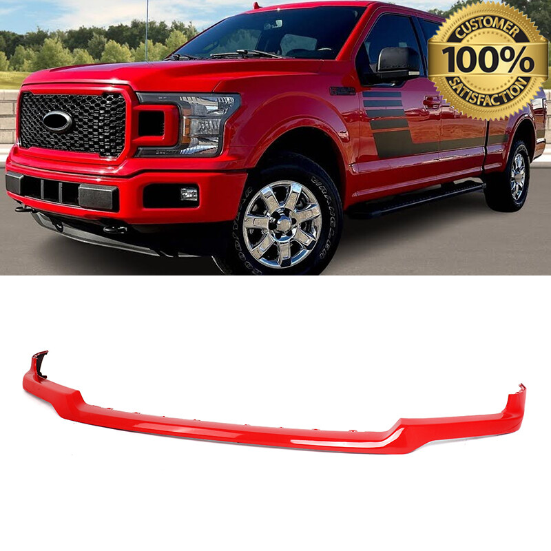 Race Red Front Bumper Cover Grille Upper Molding Trim For 2018-2020 Ford F-150