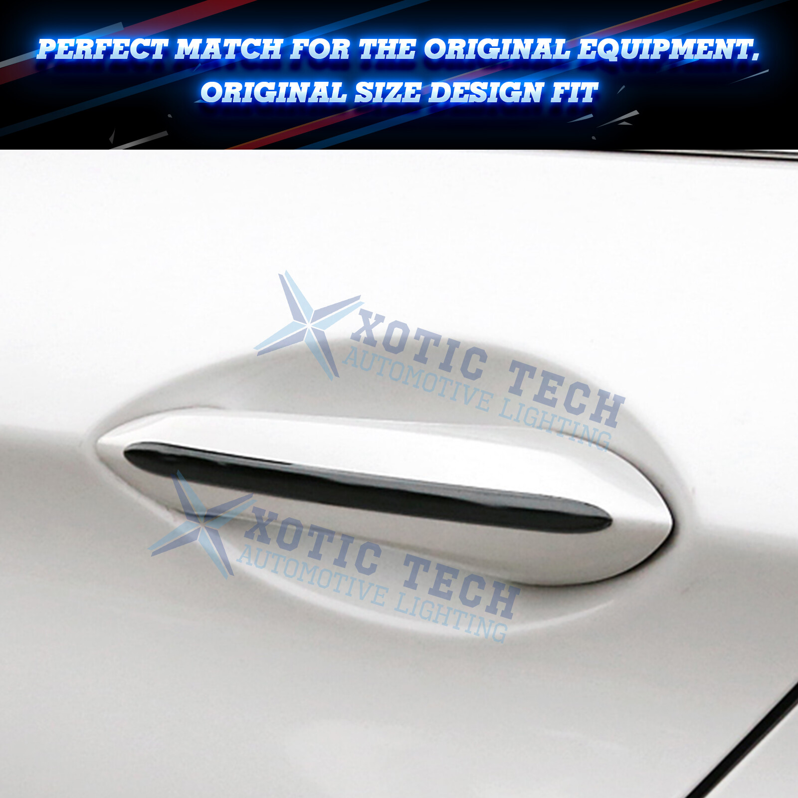 Sporty Black Door Handle Strip Cover Trim For BMW 5 Series F10 F11 F18 2011-2017