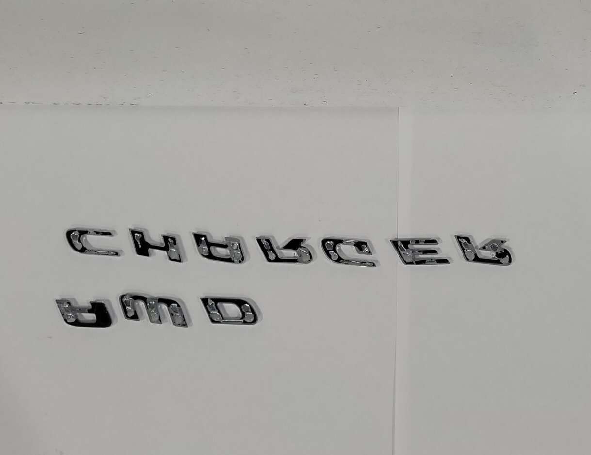 2015-2022 DODGE CHARGER AWD NAMEPLATE EMBLEM BADGE SATIN SILVER OEM MOPAR